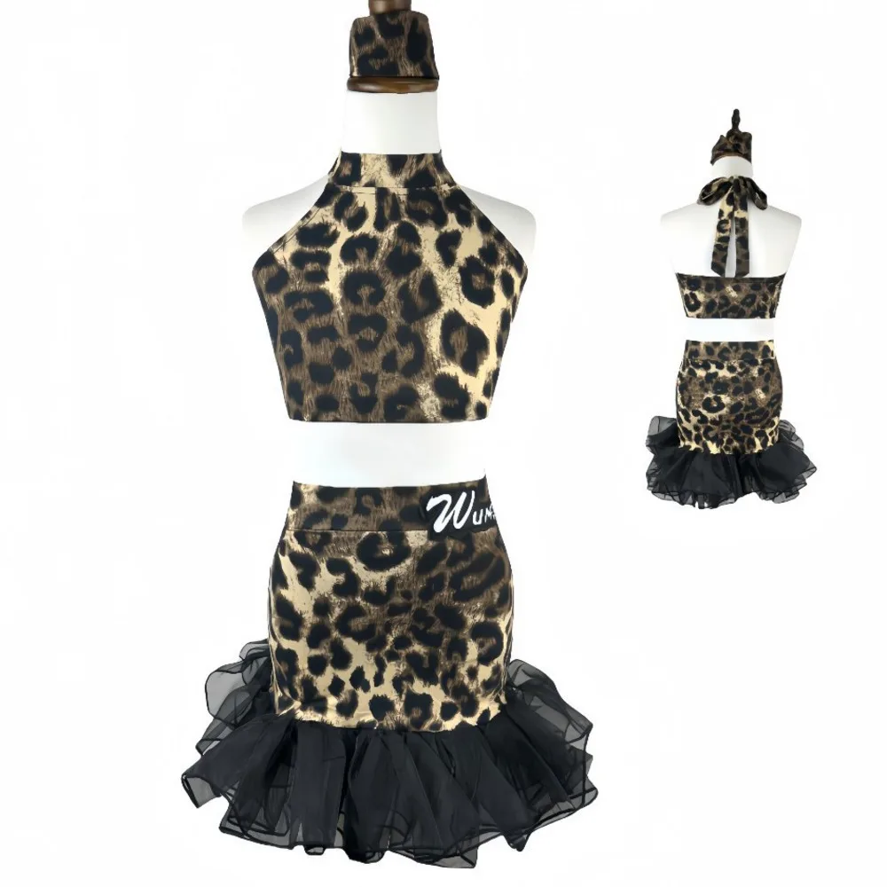 ballroom latin leopard print top skirt dress girl kid american dance rumba cha cha samba tango costume competition practice wear
ballroom latin leopard print top skirt dress girl kid american dance rumba cha cha samba tango costume competition practice wear