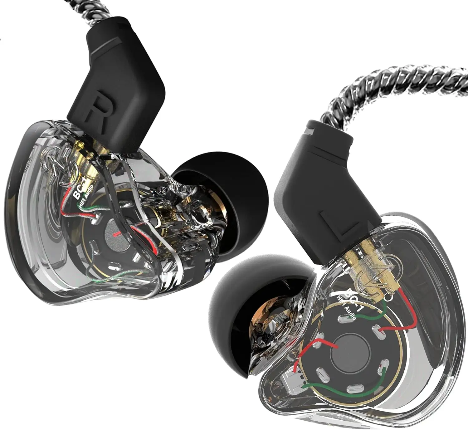 Наушники-мониторы Yinyoo Melody In-Ear с 1DD+1BA, HIFI-басами, ушными фиксаторами, кабелем 4N OFC для музыкантов и студийного использования (прозрачно-черные)
Наушники-мониторы Yinyoo Melody In-Ear с 1DD+1BA, HIFI-басами, ушными фиксаторами, кабелем 4N OFC для музыкантов и студийного использования (прозрачно-черные)