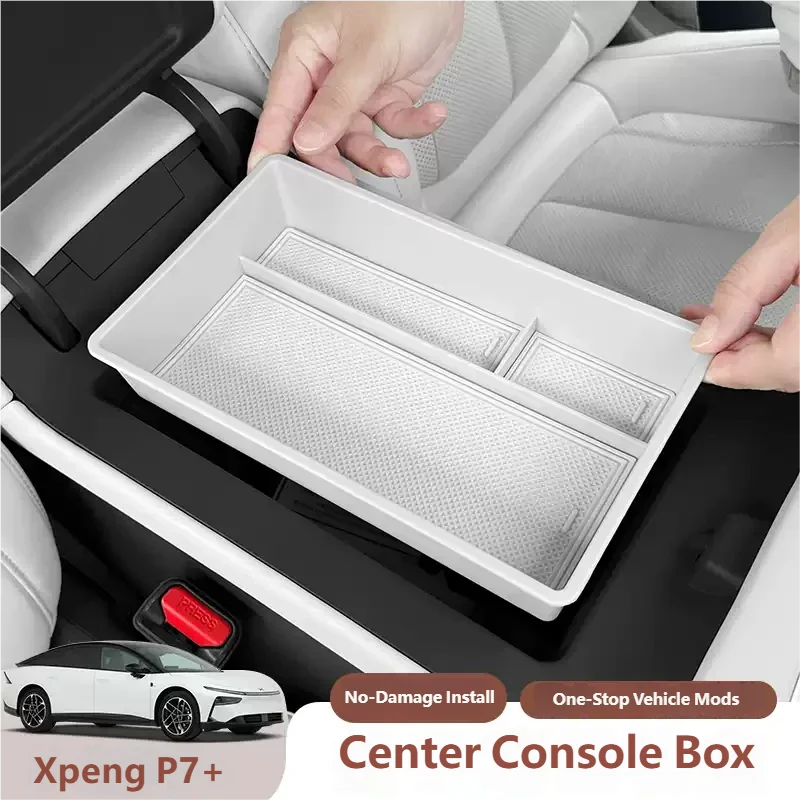 For XPENG P7+ 2026 2027 Car Central Armrest Storage Box Content Center Console white car accessories interior
For XPENG P7+ 2026 2027 Car Central Armrest Storage Box Content Center Console white car accessories interior