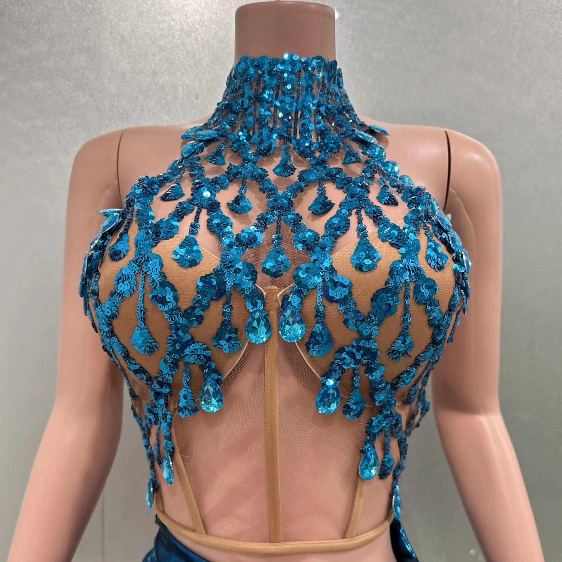 Голубые стразы и блестки, сексуальные прозрачные топы-футляры, комплект из 2 предметов, вечернее платье, бар, ночной клуб, певица, танцовщица, сценическая одежда
Голубые стразы и блестки, сексуальные прозрачные топы-футляры, комплект из 2 предметов, вечернее платье, бар, ночной клуб, певица, танцовщица, сценическая одежда