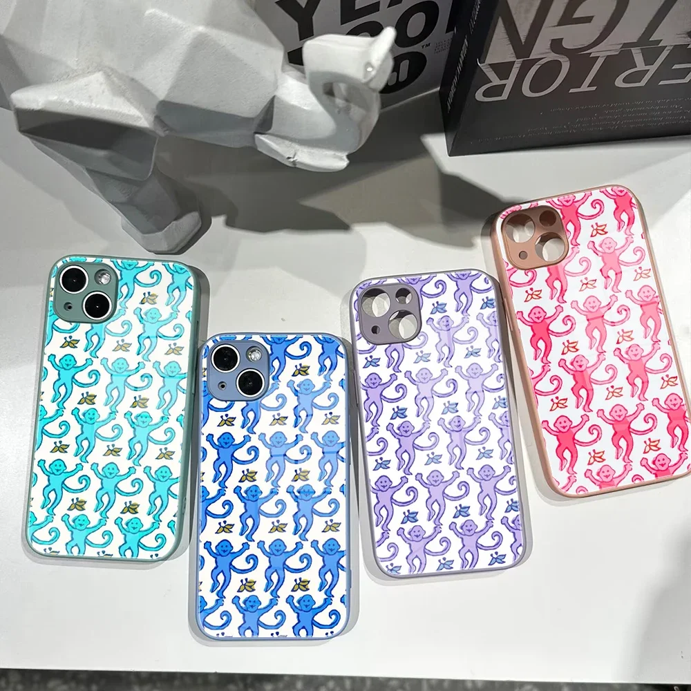 Preppy Blue Monkeys Pattern Tempered Glass Case for IPhone 16 15 14 11 12 XR XS MAX X 13 Art Aesthetic roller rabbit hard Cover
Preppy Blue Monkeys Pattern Tempered Glass Case for IPhone 16 15 14 11 12 XR XS MAX X 13 Art Aesthetic roller rabbit hard Cover