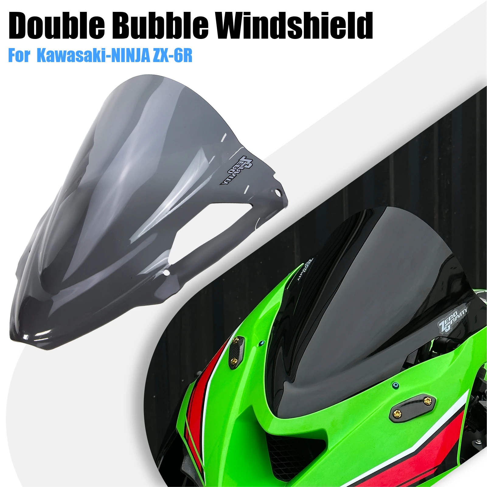 For Kawasaki NINJA ZX-6R Motorcycle Windscreen before Wind Deflectors Double Bubble Windshield Fairing ZX6R Windscreen 2024-2025
For Kawasaki NINJA ZX-6R Motorcycle Windscreen before Wind Deflectors Double Bubble Windshield Fairing ZX6R Windscreen 2024-2025