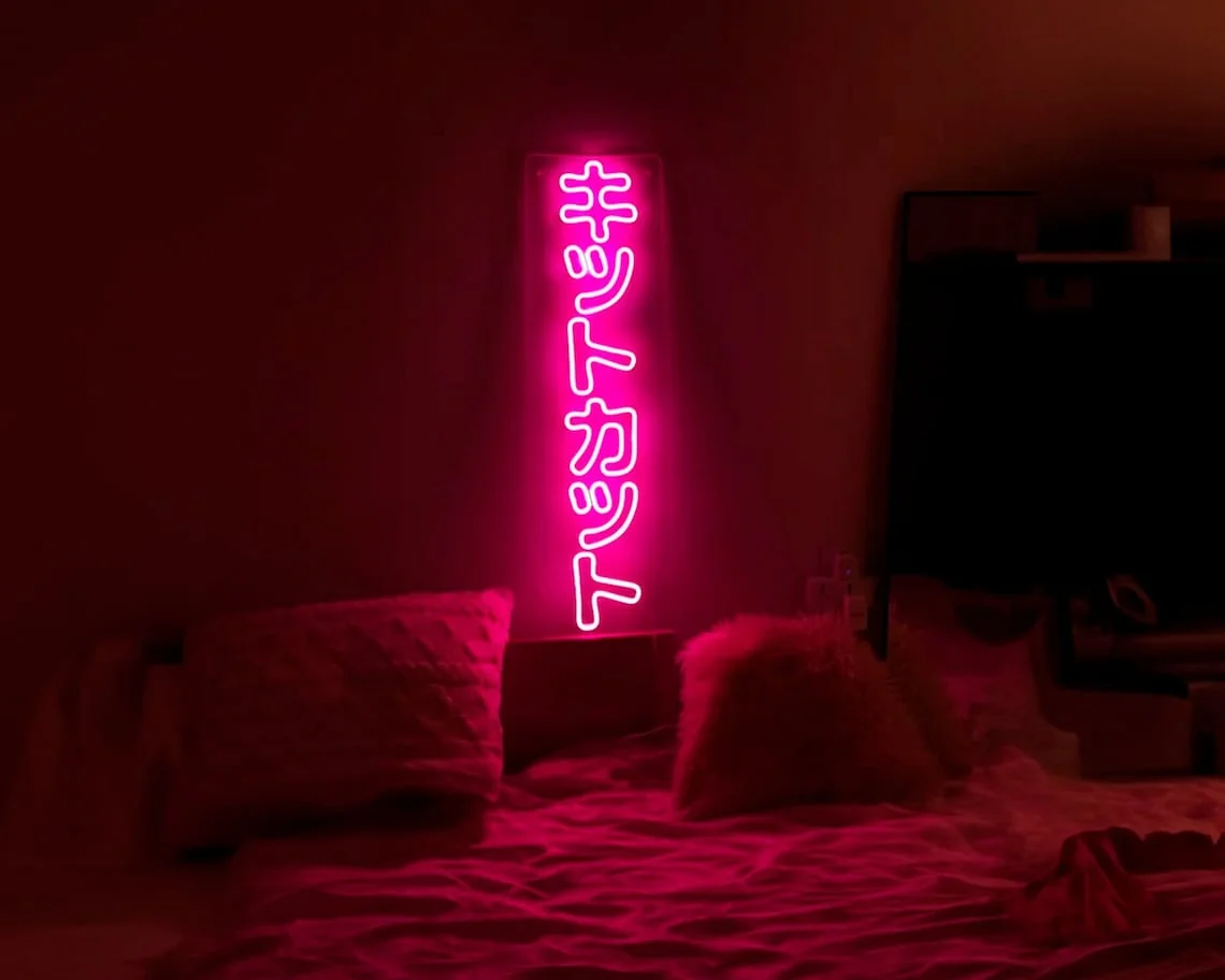 Japanese Neon Light Lamp, LED Neon Sign for Wall, Custom Art Pink Sign with Personalization, Japanese Culture Aesthetic Room
Japanese Neon Light Lamp, LED Neon Sign for Wall, Custom Art Pink Sign with Personalization, Japanese Culture Aesthetic Room