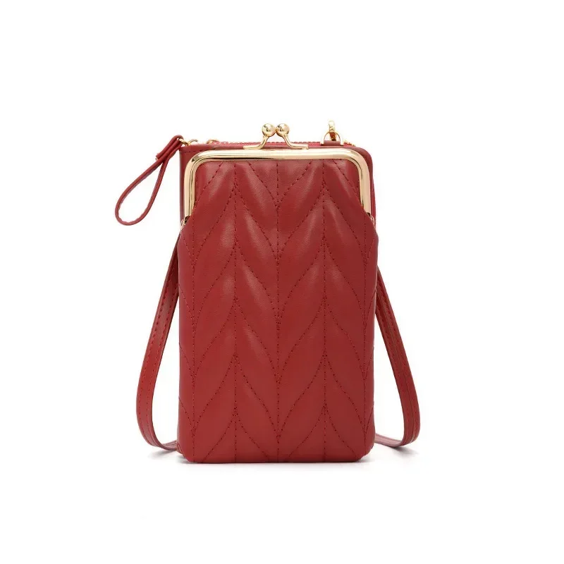 Fashion Simple Solid Checkered Crossbody Shoulder Bag for Women Retro Luxury PU Leather Vertical Small Square Bag Mobile Wallet
Fashion Simple Solid Checkered Crossbody Shoulder Bag for Women Retro Luxury PU Leather Vertical Small Square Bag Mobile Wallet