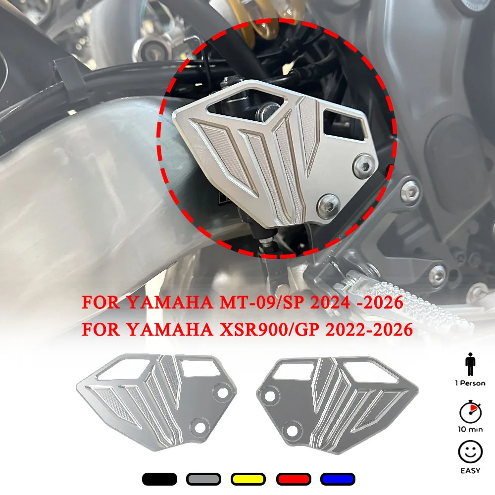 New Aluminum Rear Heel Kick Footpeg Plate For Yamaha MT-09 MT09 SP 2024-2026 XSR900 XSR900 GP 2022-2026 Motorcycle Heel Guard
New Aluminum Rear Heel Kick Footpeg Plate For Yamaha MT-09 MT09 SP 2024-2026 XSR900 XSR900 GP 2022-2026 Motorcycle Heel Guard