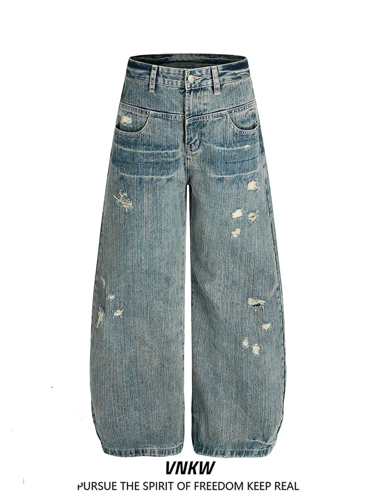 Американские джинсы-кюлоты унисекс в стиле High Street, осенне-зимние, свободные, повседневные, в пол, с бамбуковой текстурой
Американские джинсы-кюлоты унисекс в стиле High Street, осенне-зимние, свободные, повседневные, в пол, с бамбуковой текстурой