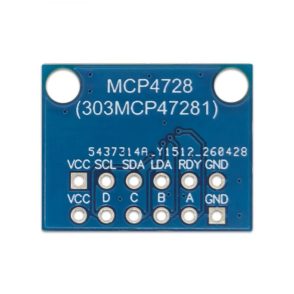 MCP4728 4 Channel DAC I2C Module 12 Bit Resolution 3.3V-5.5V High Precision Low Power Digital Analog Converter
MCP4728 4 Channel DAC I2C Module 12 Bit Resolution 3.3V-5.5V High Precision Low Power Digital Analog Converter