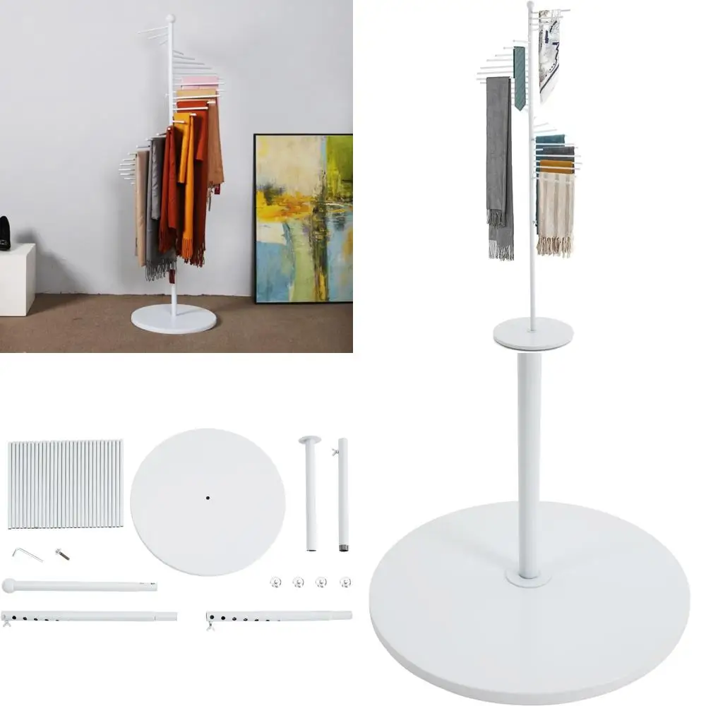 Spiral Scarf Holder - Freestanding Display Rack for Hijabs and Belts, Ideal for Clothing and Home Use
Spiral Scarf Holder - Freestanding Display Rack for Hijabs and Belts, Ideal for Clothing and Home Use