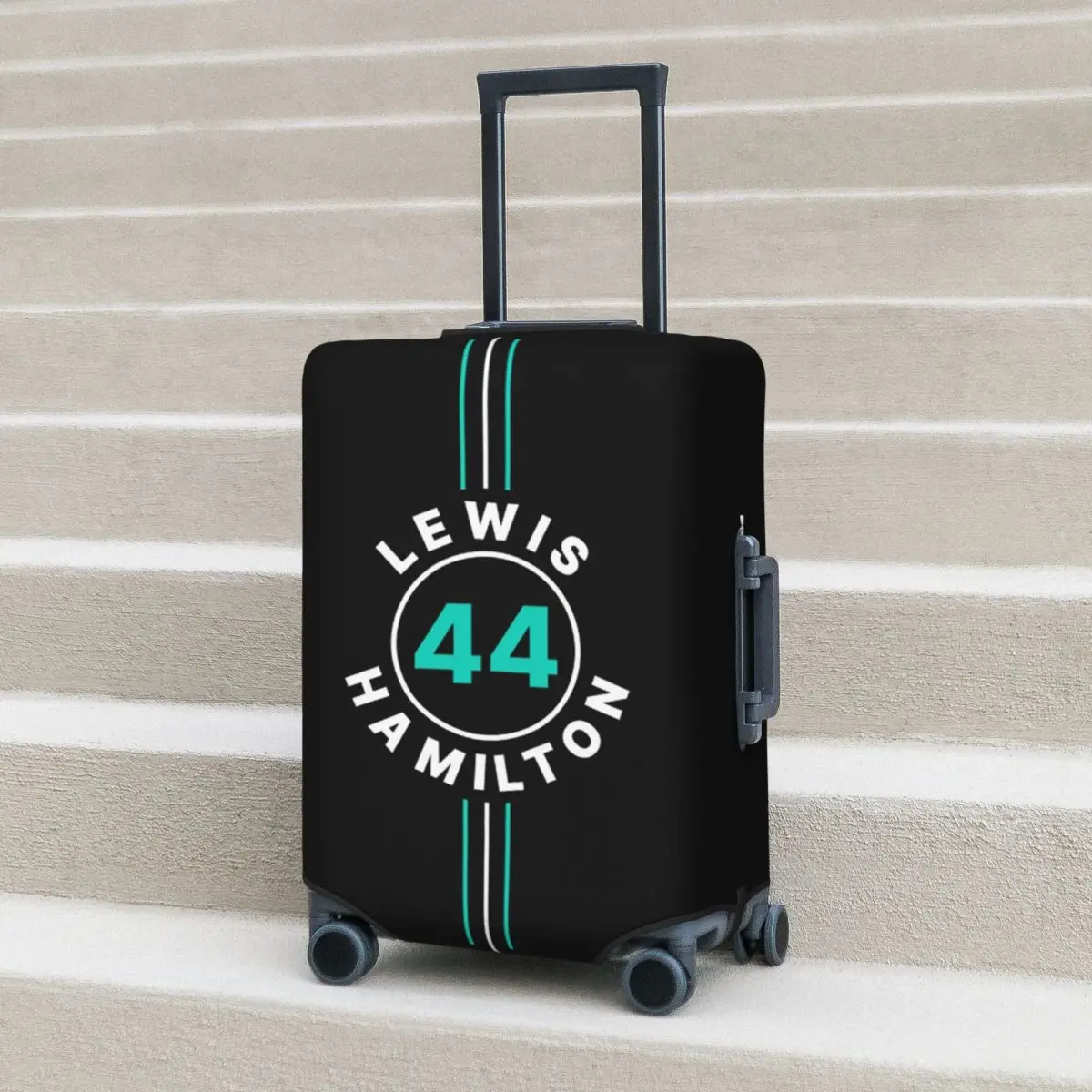 Lewis Hamilton 44 F1 Suitcase Cover Protection Elastic Travel Luggage Protector Covers for 18-32 Inch
Lewis Hamilton 44 F1 Suitcase Cover Protection Elastic Travel Luggage Protector Covers for 18-32 Inch