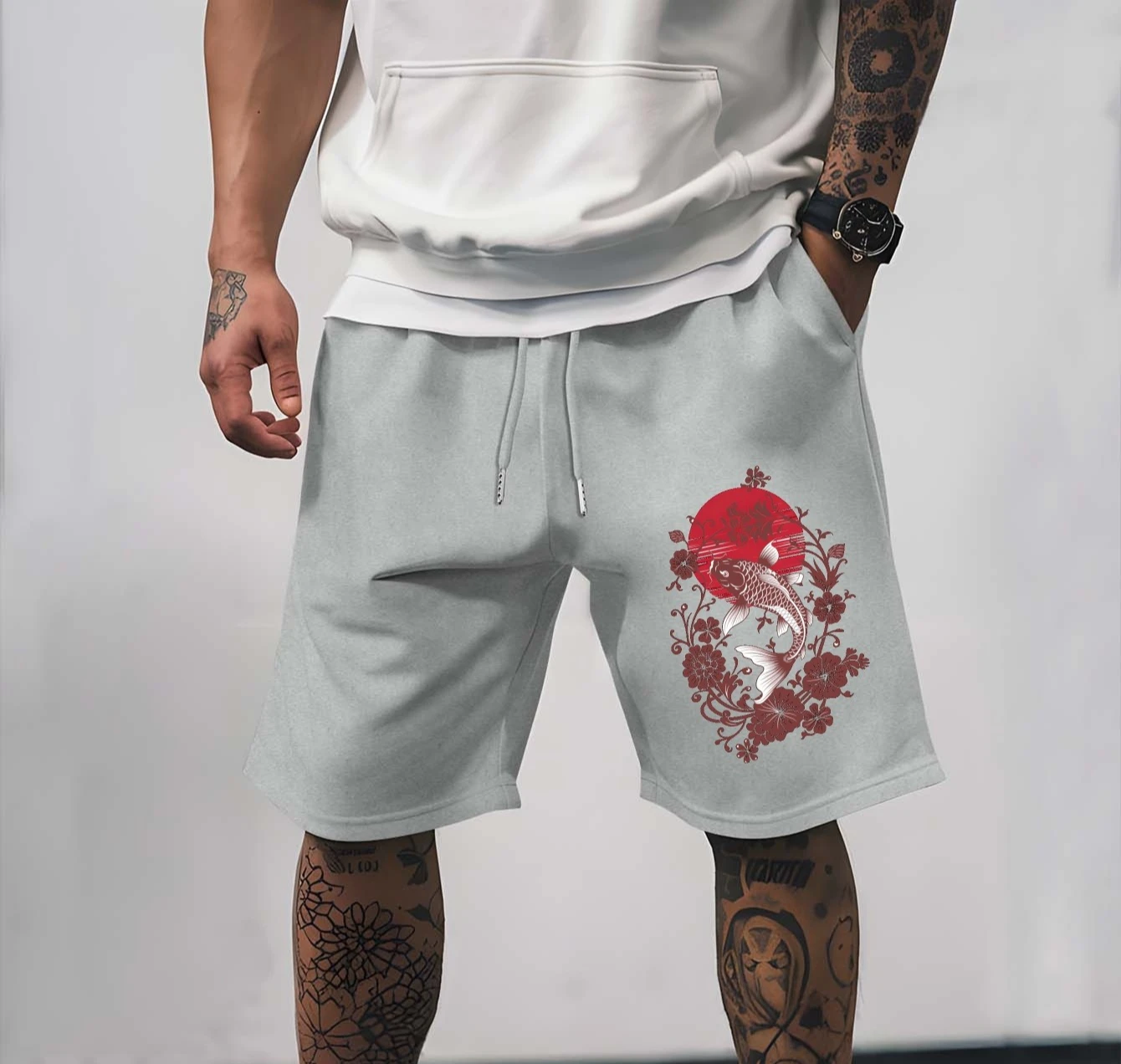 Men's Casual Solid Color Shorts with Drawstring Waistband Design, Perfect for Summer Beach Vacations
Men's Casual Solid Color Shorts with Drawstring Waistband Design, Perfect for Summer Beach Vacations