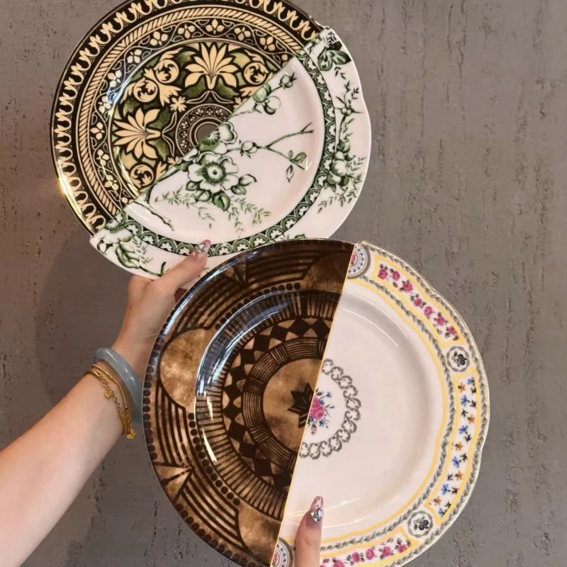 Трансграничная популярная декоративная тарелка в европейском стиле из костяного фарфора в китайском западном стиле, обеденная тарелка
Трансграничная популярная декоративная тарелка в европейском стиле из костяного фарфора в китайском западном стиле, обеденная тарелка