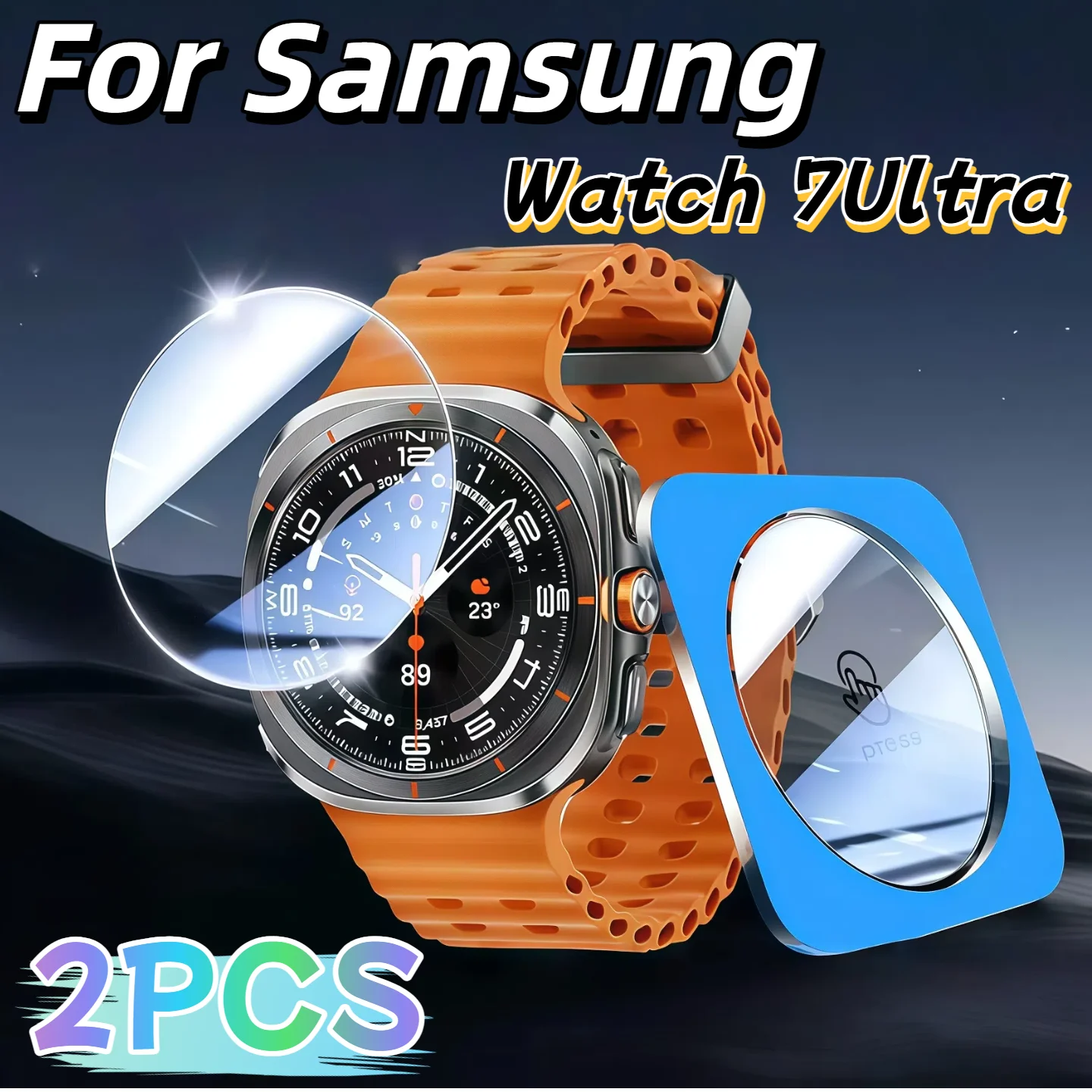 2 шт. HD прозрачное закаленное стекло Защитная пленка для экрана для Galaxy Watch7 Ultra 40 44 мм против царапин Classic
2 шт. HD прозрачное закаленное стекло Защитная пленка для экрана для Galaxy Watch7 Ultra 40 44 мм против царапин Classic