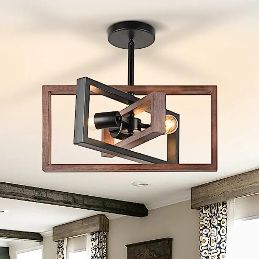 Farmhouse 3-Light Flush Mount Ceiling Light Fixture Rustic Metal Chelier Retro Close to Ceiling Lighting for Kitchen Entryway H
Farmhouse 3-Light Flush Mount Ceiling Light Fixture Rustic Metal Chelier Retro Close to Ceiling Lighting for Kitchen Entryway H