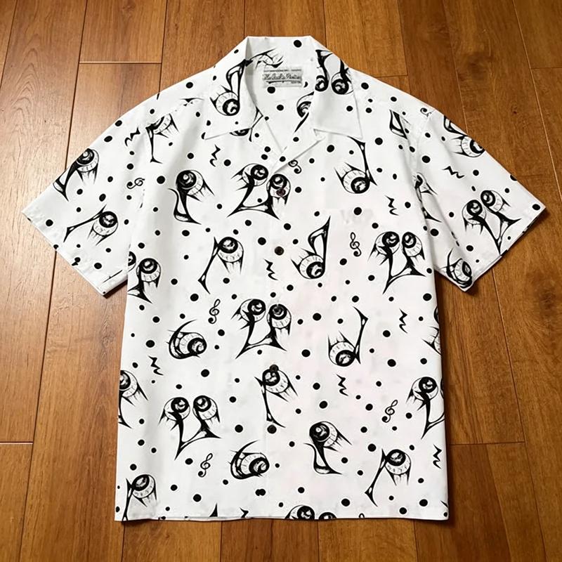 American Style Trend Wacko Maria Shirt High Quality Full Printed Pattern Streetwear Short Sleeve Shirt
American Style Trend Wacko Maria Shirt High Quality Full Printed Pattern Streetwear Short Sleeve Shirt