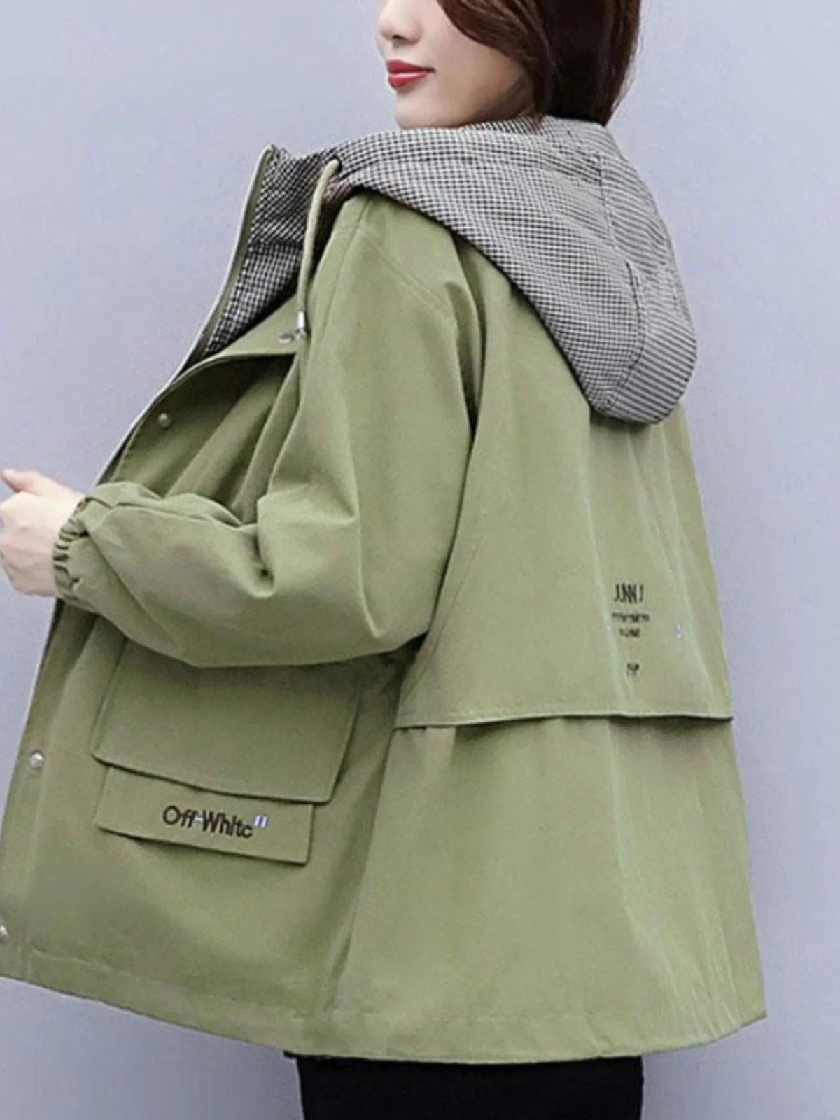 Casual Thin Women's Jaet Spring Autumn Middle-Aged Mom Large Size Fat MM High-End Feeling Windbreaker Korean Sle Loose Fit
Casual Thin Women's Jaet Spring Autumn Middle-Aged Mom Large Size Fat MM High-End Feeling Windbreaker Korean Sle Loose Fit