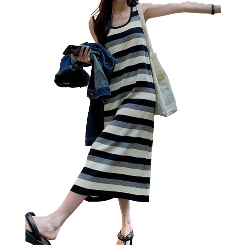 Womens Crew Neck Dress Womens Dress Crew Dress Knitted Loose Neck Retro Slim Striped Sundress Temperament Womens
Womens Crew Neck Dress Womens Dress Crew Dress Knitted Loose Neck Retro Slim Striped Sundress Temperament Womens