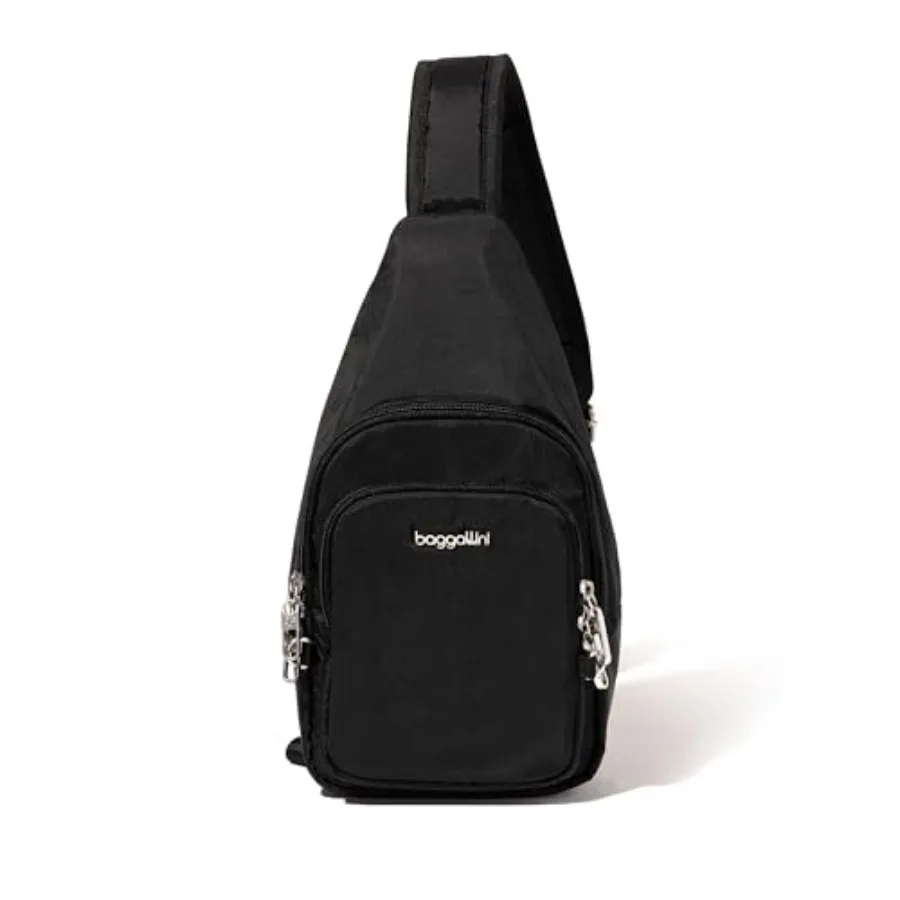 Securtex Anti-Theft Daytripper Sling for urban commuting, durable nylon fabric, charcoal gray, slash-resistant straps and RFID-
Securtex Anti-Theft Daytripper Sling for urban commuting, durable nylon fabric, charcoal gray, slash-resistant straps and RFID-