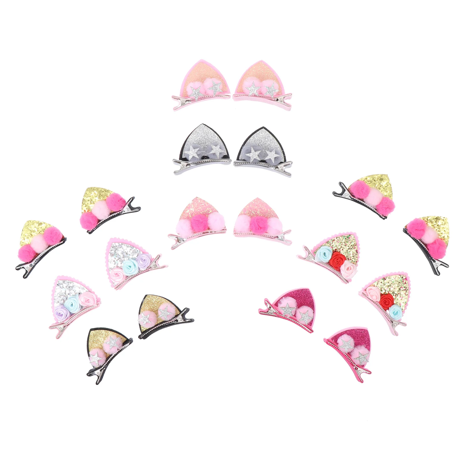 18 Pcs Cat Ears Hairpin Kids Crystal Glitter Headdress Child Novel Fashion High Quality Toddler Hair Clips Stay Girls Hair
18 Pcs Cat Ears Hairpin Kids Crystal Glitter Headdress Child Novel Fashion High Quality Toddler Hair Clips Stay Girls Hair