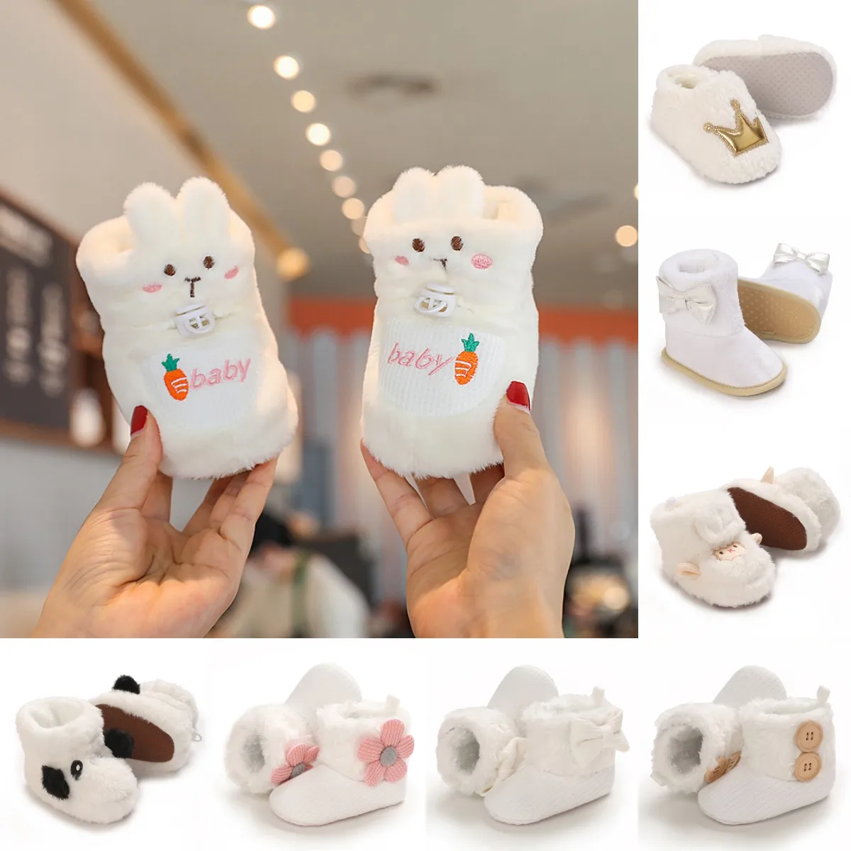 2026 New Baby Winter Boots Baby Girl Boys Winter Warm Shoes Solid Fashion Toddler Fuzzy Balls First Walkers Kid Shoes 0-18M
2026 New Baby Winter Boots Baby Girl Boys Winter Warm Shoes Solid Fashion Toddler Fuzzy Balls First Walkers Kid Shoes 0-18M