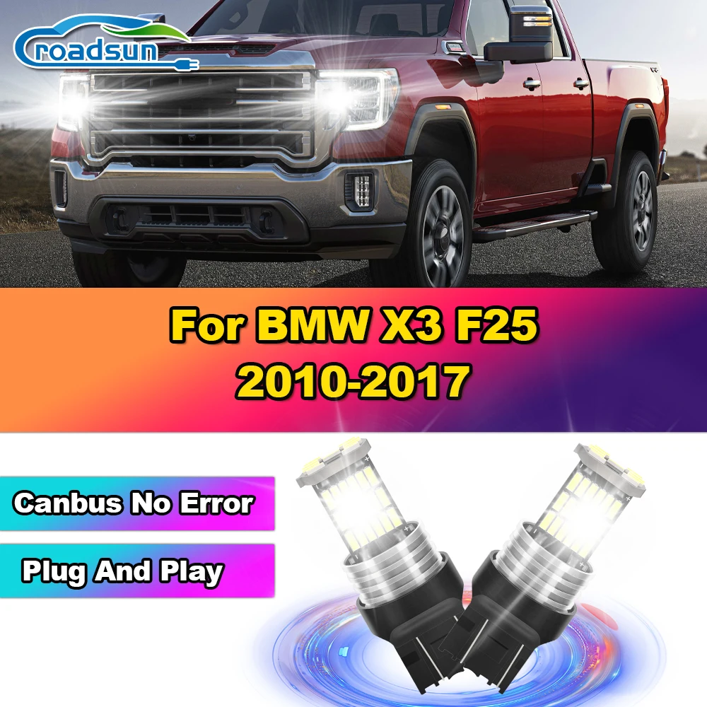 2 PCS Canbus 7443 W21/5W T20 LED Bulbs 3400LM Car Daytime Running Lights 12V 6W For BMW X3 F25 2010-2013 2014 2015 2016 2017
2 PCS Canbus 7443 W21/5W T20 LED Bulbs 3400LM Car Daytime Running Lights 12V 6W For BMW X3 F25 2010-2013 2014 2015 2016 2017
