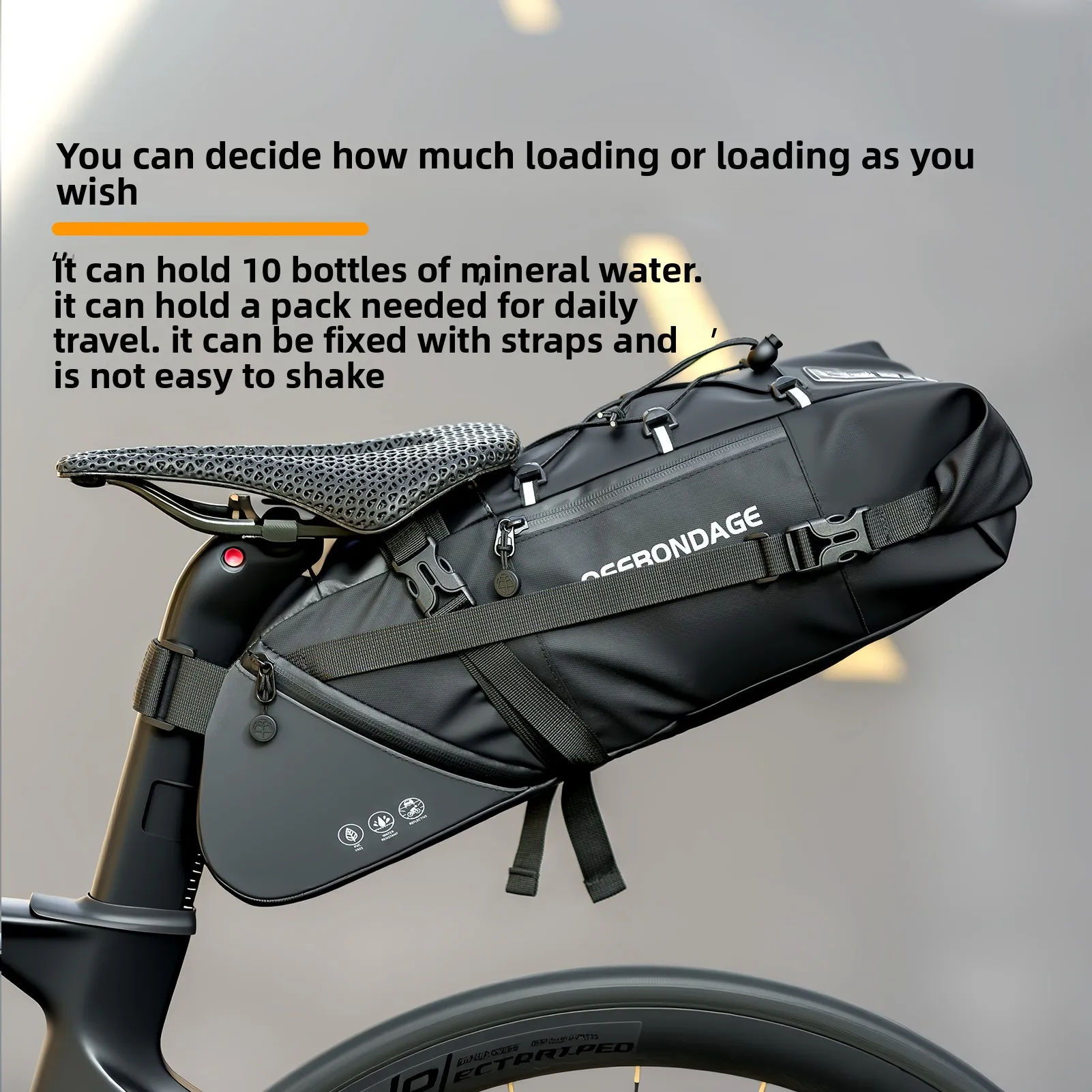 OFFBONDAGE Bike Bag Waterproof 15L Large Capacity Bicycle Saddle Bag Cycling Foldable Tail Rear Bag MTB Road Trunk Bikepacking
OFFBONDAGE Bike Bag Waterproof 15L Large Capacity Bicycle Saddle Bag Cycling Foldable Tail Rear Bag MTB Road Trunk Bikepacking
