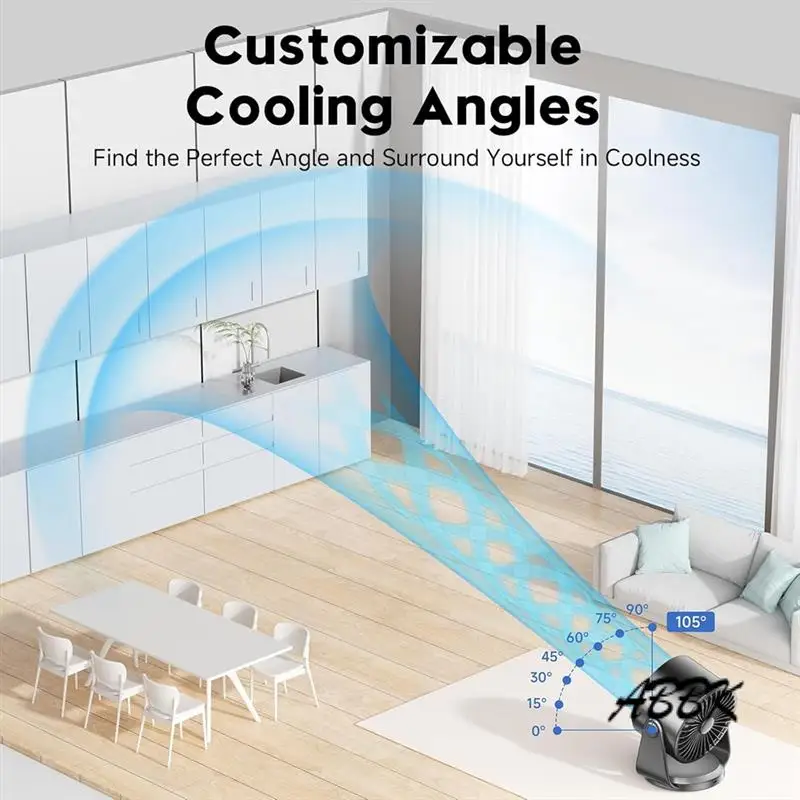 ABBK-Table Fans, Ultra Quiet Wall-Mounted Desk Fan, Digital Display Rechargeable USB Fan For Home Office Travel Camping
ABBK-Table Fans, Ultra Quiet Wall-Mounted Desk Fan, Digital Display Rechargeable USB Fan For Home Office Travel Camping