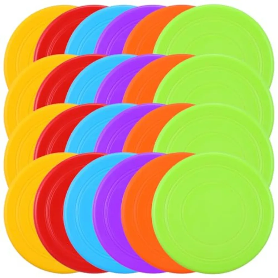 24pcs Pet Flying Disc 7 Inch Silicone Flying Disks Bulk for Dog Outdoor Backyard Lawn Sports, 6 Colors
24pcs Pet Flying Disc 7 Inch Silicone Flying Disks Bulk for Dog Outdoor Backyard Lawn Sports, 6 Colors