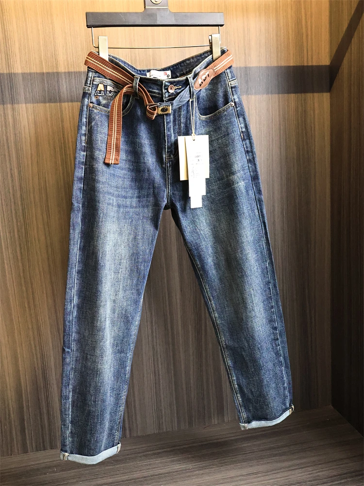 Slim Straight Jeans Men's Pure Color Cone ape Wear Resistant Casual Cotton Denim Pants Autumn Season mid Waist Zipper Fly
Slim Straight Jeans Men's Pure Color Cone ape Wear Resistant Casual Cotton Denim Pants Autumn Season mid Waist Zipper Fly