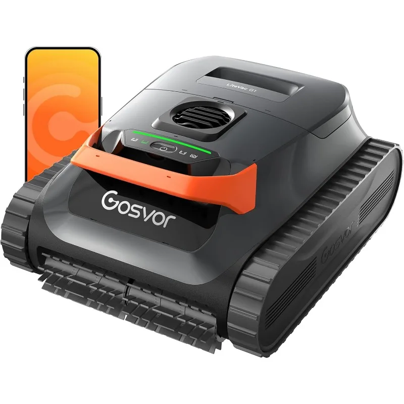 200-Minute Runtime, 4-in-1 Cleaning (Floor/Wall/Waterline/Shallow): Gosvor LiteVac G1 for Inground & Above Ground Pools
200-Minute Runtime, 4-in-1 Cleaning (Floor/Wall/Waterline/Shallow): Gosvor LiteVac G1 for Inground & Above Ground Pools