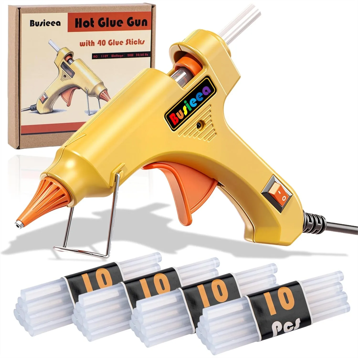 Mini Hot Glue Gun Kit With 40 Glue Sticks Fast Preheating High Temp For School Crafts DIY Home Repairs 20W
Mini Hot Glue Gun Kit With 40 Glue Sticks Fast Preheating High Temp For School Crafts DIY Home Repairs 20W