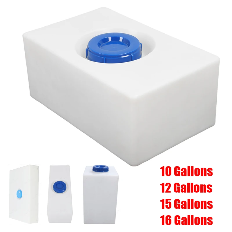 New 4 Sizes 10/12/15/16 Gallons RV Water Storage Tank Heat Cold Resistant PE Fresh Water Tank for Trailer Boat Yacht
New 4 Sizes 10/12/15/16 Gallons RV Water Storage Tank Heat Cold Resistant PE Fresh Water Tank for Trailer Boat Yacht