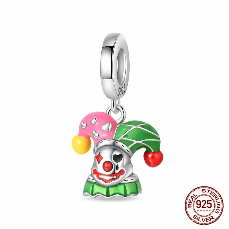 925 Sterling Silver Clown Pendant Bead Set with Zircon Paired with an Original Bracelet DIY Womens Jewelry Gift
925 Sterling Silver Clown Pendant Bead Set with Zircon Paired with an Original Bracelet DIY Womens Jewelry Gift