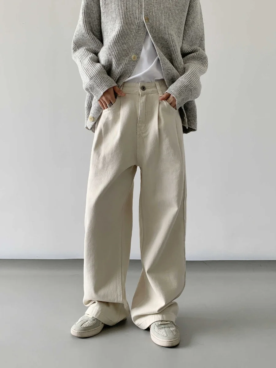 Корейские мужские повседневные джинсы с прямыми штанинами в стиле ретро, осень-весна, свободные рабочие брюки, модные свободные джинсы Knife Ape
Корейские мужские повседневные джинсы с прямыми штанинами в стиле ретро, осень-весна, свободные рабочие брюки, модные свободные джинсы Knife Ape