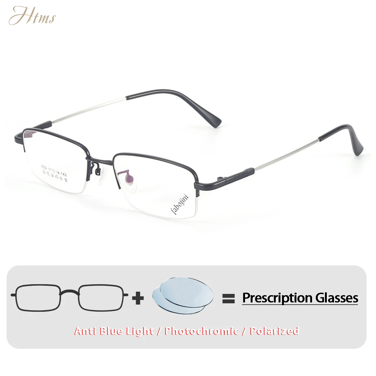 HTMS Titanium Men Prescription Glasses Lightweight Durable Stylish Frame Vision Correction Eyeglasses High Quality Comfortable
HTMS Titanium Men Prescription Glasses Lightweight Durable Stylish Frame Vision Correction Eyeglasses High Quality Comfortable