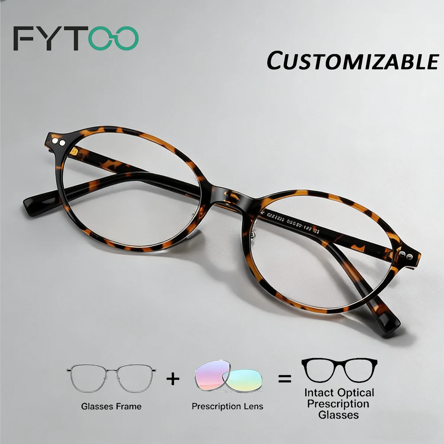 Women's Fashionable Oval Frame Myopia Glasses 0 0.5 1.0 1.5 -4.0 Anti Blue Light Prescription Eyewear
Women's Fashionable Oval Frame Myopia Glasses 0 0.5 1.0 1.5 -4.0 Anti Blue Light Prescription Eyewear