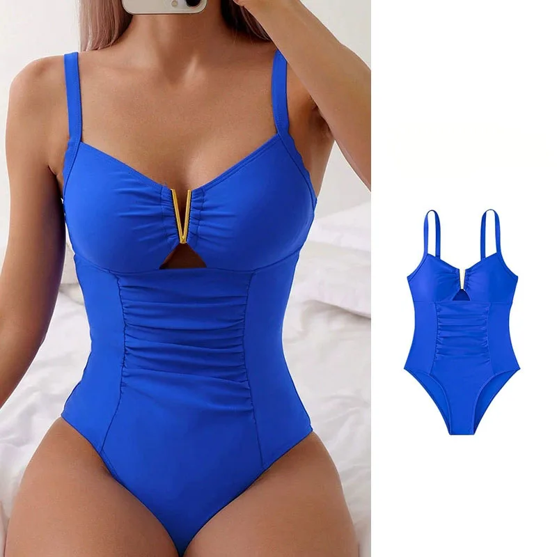 Women's V-Neck Sling Swimwear 2026 Summer Beach One Piece Swimsuit Female High Waisted Slim Backless Beachwear Bikini
Women's V-Neck Sling Swimwear 2026 Summer Beach One Piece Swimsuit Female High Waisted Slim Backless Beachwear Bikini