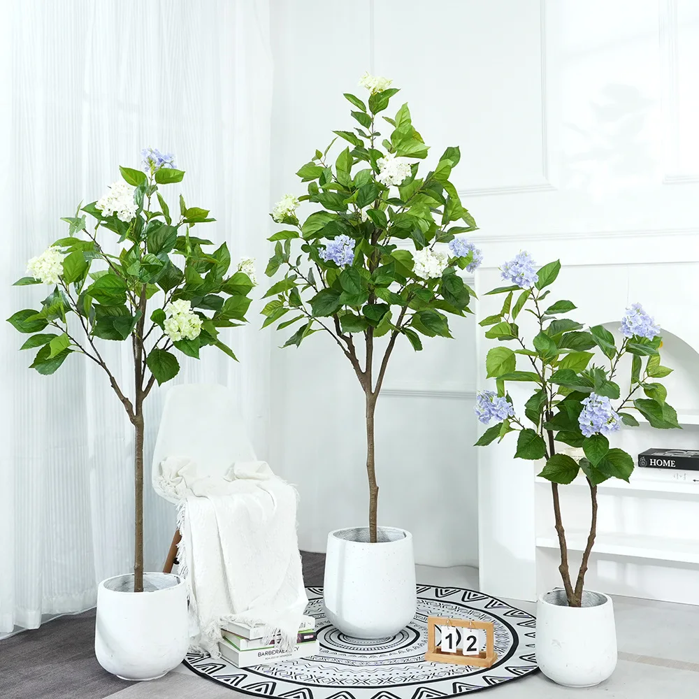 Faux Hydrangea Floor Tree Artificial Plant for Living Room Home Decor Window Display Boutique Fake Green Plant
Faux Hydrangea Floor Tree Artificial Plant for Living Room Home Decor Window Display Boutique Fake Green Plant