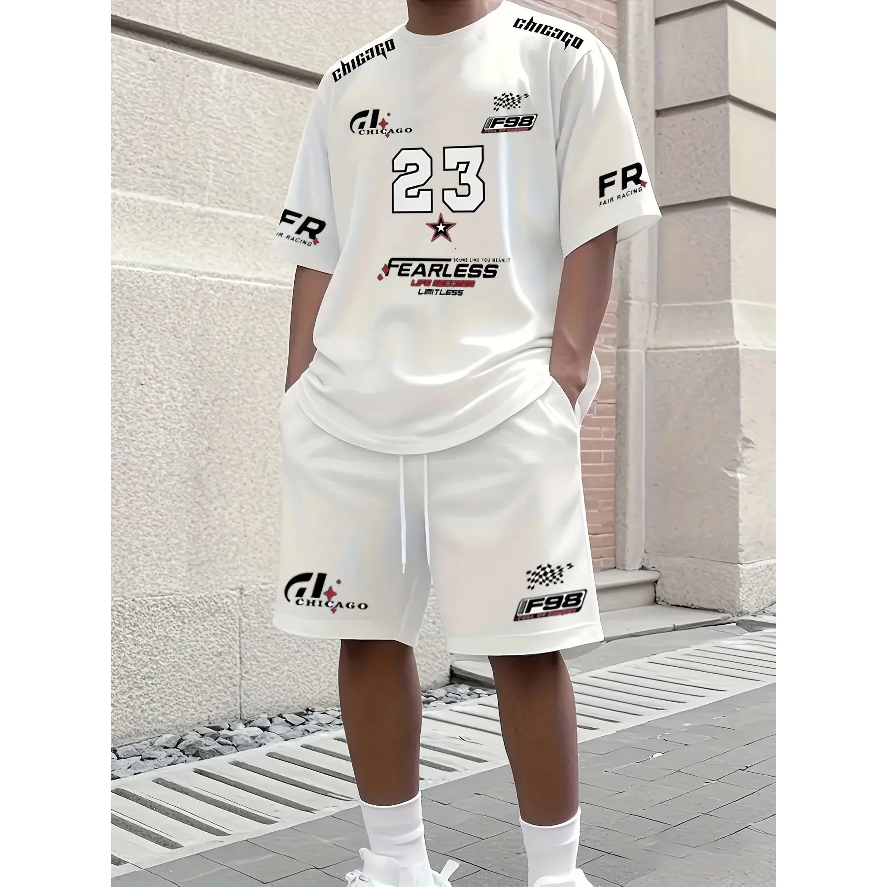 Лето 2025: Мужской повседневный костюм с принтом, современная танцевальная одежда, футболка с V-образным вырезом, товары для фанатов танцев, детская одежда
Лето 2025: Мужской повседневный костюм с принтом, современная танцевальная одежда, футболка с V-образным вырезом, товары для фанатов танцев, детская одежда