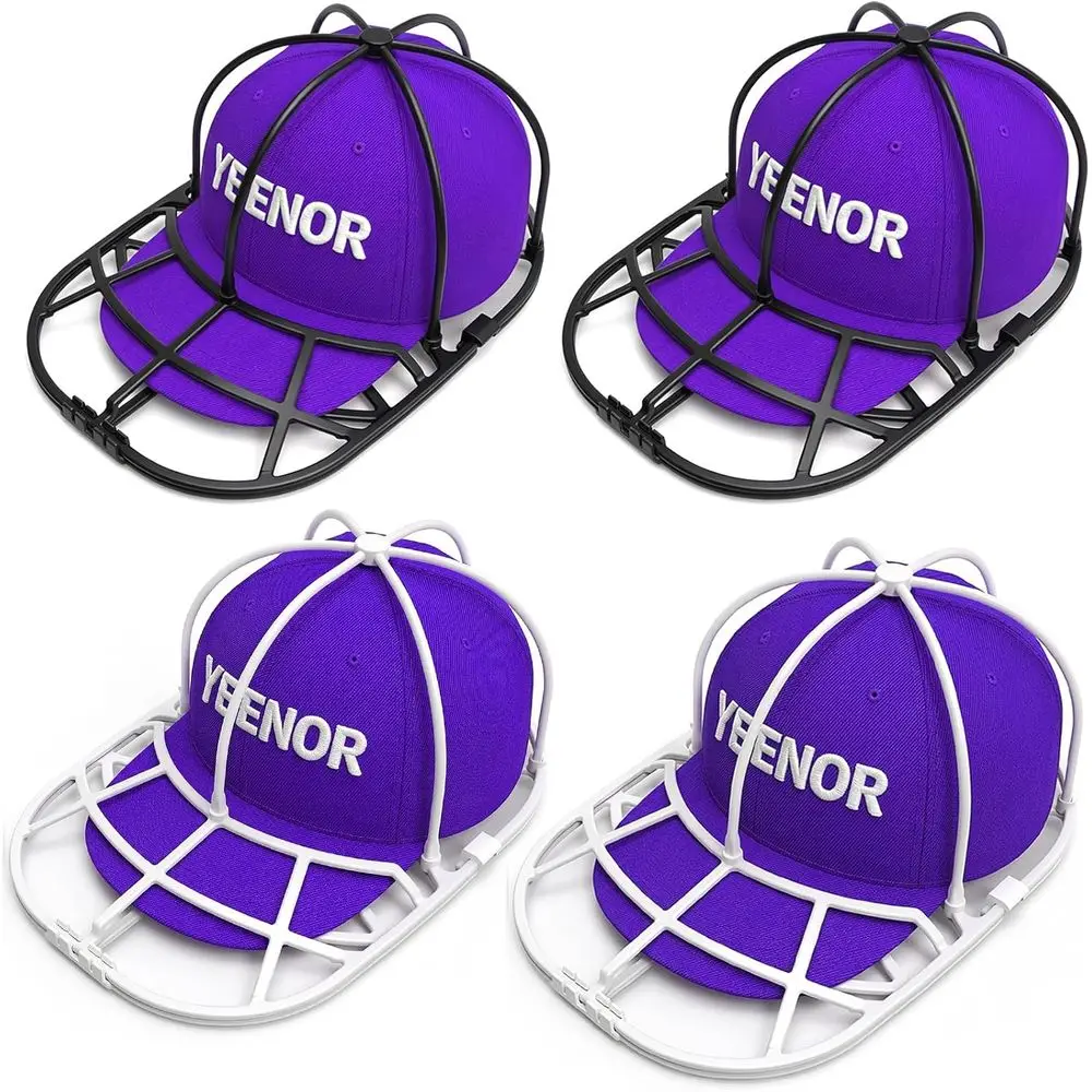 Baseball Hat Cleaning Rack - 4-Pack Hat Washer Cage with Structured Shaper for Dishwasher Use
Baseball Hat Cleaning Rack - 4-Pack Hat Washer Cage with Structured Shaper for Dishwasher Use