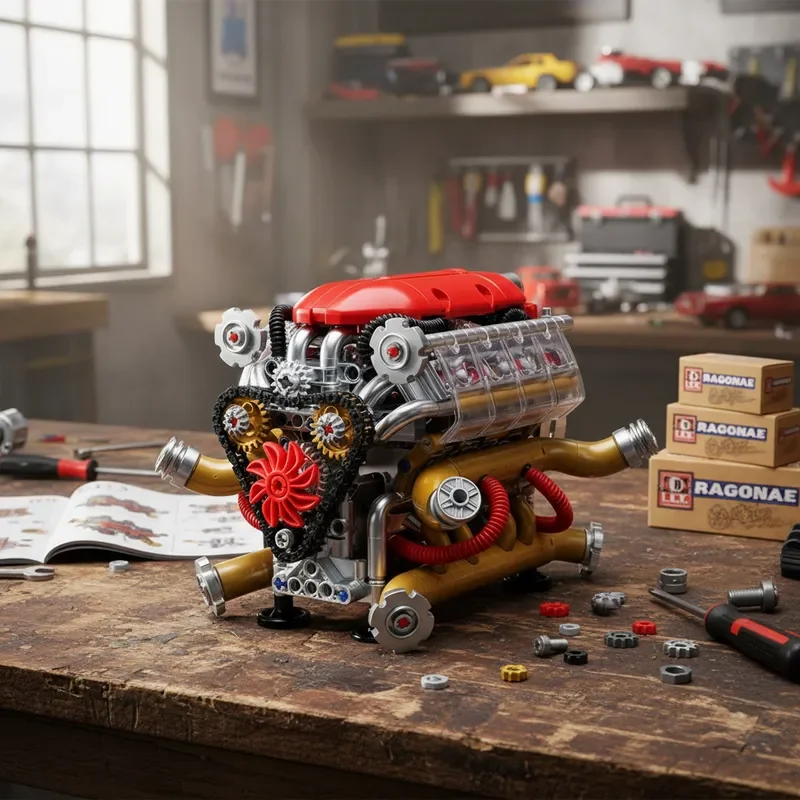 DIY New mechanical simulation SP3 sports car V8 engine building block model assembly boy toy holiday gifts for kids adults
DIY New mechanical simulation SP3 sports car V8 engine building block model assembly boy toy holiday gifts for kids adults