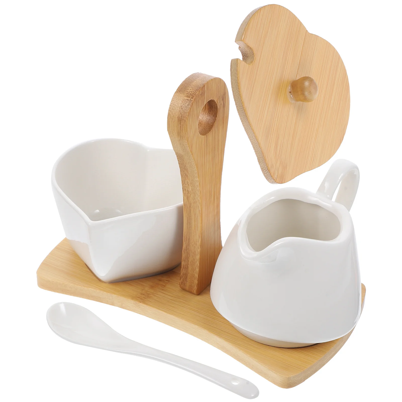 With Bamboo Tray Spoon For Creamer Set Cream Pitcher Home Kitchen Decor, Jar Bowl Pitcher Jar
With Bamboo Tray Spoon For Creamer Set Cream Pitcher Home Kitchen Decor, Jar Bowl Pitcher Jar