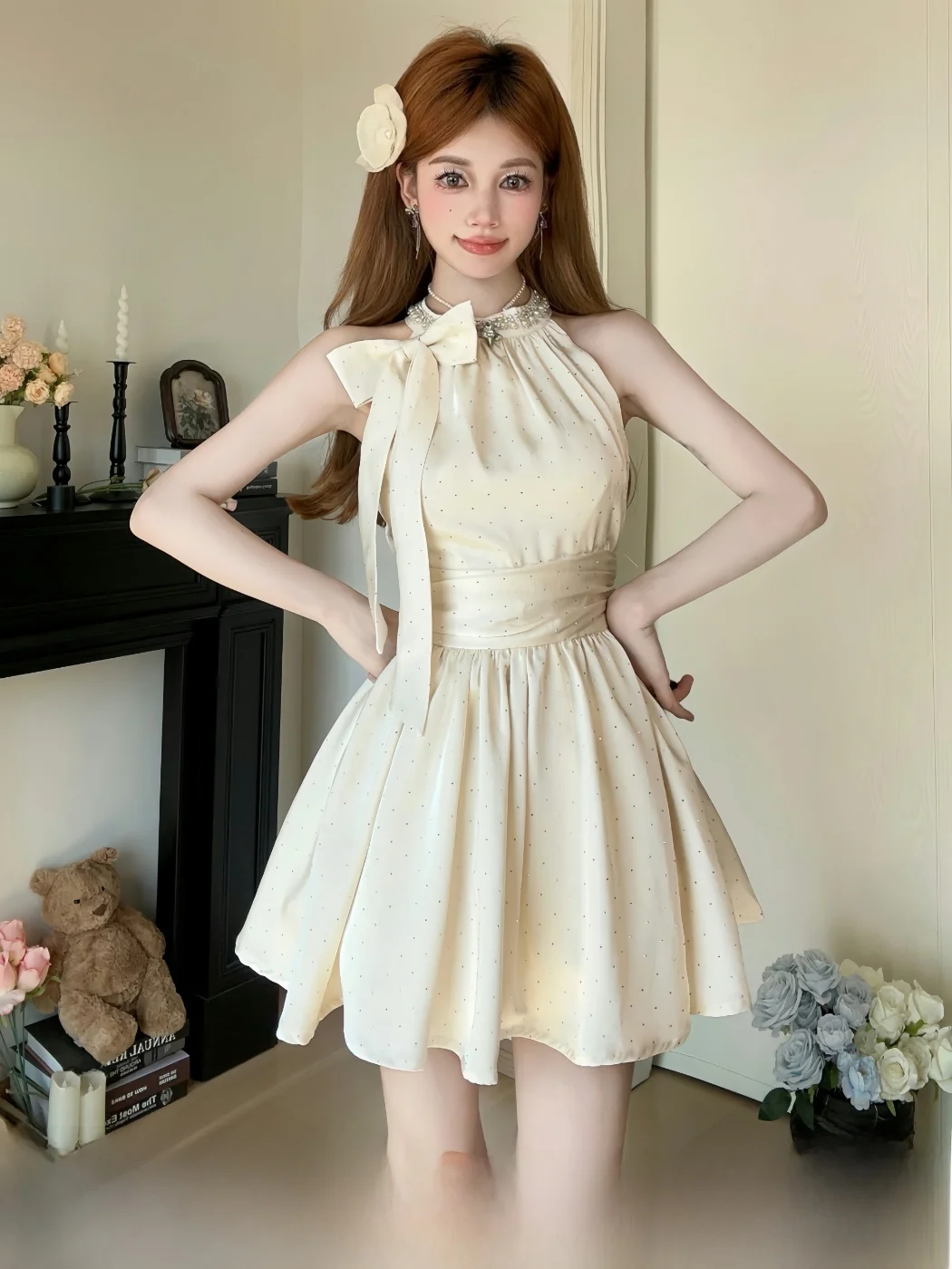 MOXI Chic iny Svel Ne: Платье с завязками на талии, украшенное стразами, из шелкового материала, для повседневной носки
MOXI Chic iny Svel Ne: Платье с завязками на талии, украшенное стразами, из шелкового материала, для повседневной носки