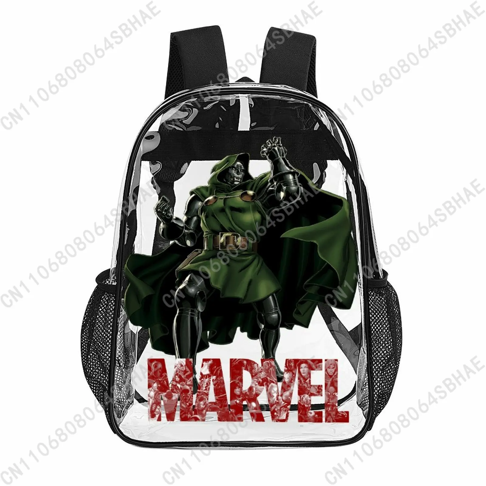 Модный прозрачный рюкзак Marvel Doctor Doom 17 дюймов для мужчин, женщин и подростков, персонализированная прозрачная сумка из ПВХ, подарки, косплей
Модный прозрачный рюкзак Marvel Doctor Doom 17 дюймов для мужчин, женщин и подростков, персонализированная прозрачная сумка из ПВХ, подарки, косплей