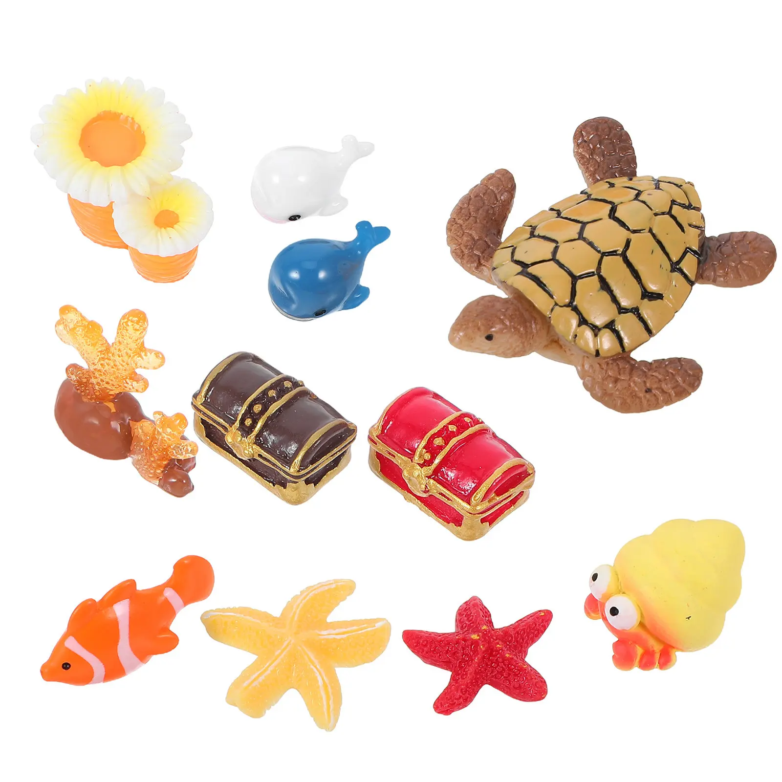 Набор из 11 миниатюрных пляжных украшений: реалистичные прибрежные аксессуары из смолы для кукольного домика, микроландшафта, морского побережья
Набор из 11 миниатюрных пляжных украшений: реалистичные прибрежные аксессуары из смолы для кукольного домика, микроландшафта, морского побережья