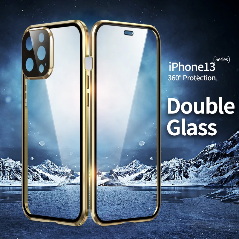 10x Full Protective Magnetic Case for IPhone 13 12 11 Pro XS Max X XR Mini Double Sided Glass with Camera Lens Protection Cover
10x Full Protective Magnetic Case for IPhone 13 12 11 Pro XS Max X XR Mini Double Sided Glass with Camera Lens Protection Cover