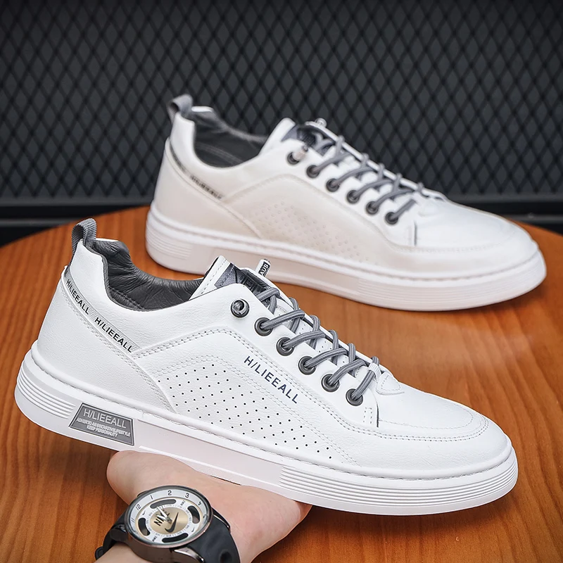 2024 New Summer Men's Shoes Breathable Sports Casual Whiteboard Shoes Trendy Leather Shoes Male Sneakers
2024 New Summer Men's Shoes Breathable Sports Casual Whiteboard Shoes Trendy Leather Shoes Male Sneakers