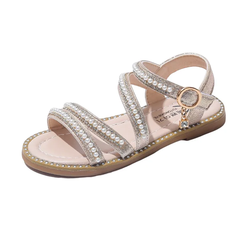 Summer Girls Sandals Korean Version Little Girls' Pearl Princess Shoes Children's Performance Shoes Baby Sandals
Summer Girls Sandals Korean Version Little Girls' Pearl Princess Shoes Children's Performance Shoes Baby Sandals