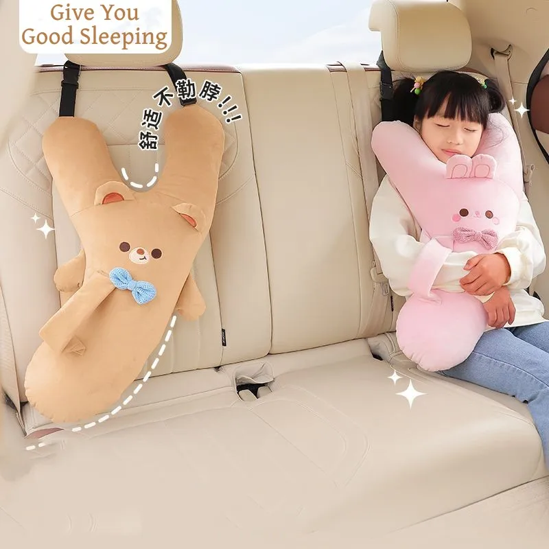 Car Seat Belt Pillow Cute Cartoon Little bear rabbit Design Universal Neck Safety Protection Soft Plush Travel Accessories
Car Seat Belt Pillow Cute Cartoon Little bear rabbit Design Universal Neck Safety Protection Soft Plush Travel Accessories