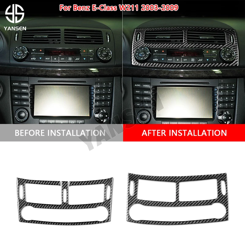 For Mercedes Benz E-Class W211 2003-2009 Carbon Fiber Center Air Conditioning Vents Car Inside Stickers Accessories
For Mercedes Benz E-Class W211 2003-2009 Carbon Fiber Center Air Conditioning Vents Car Inside Stickers Accessories