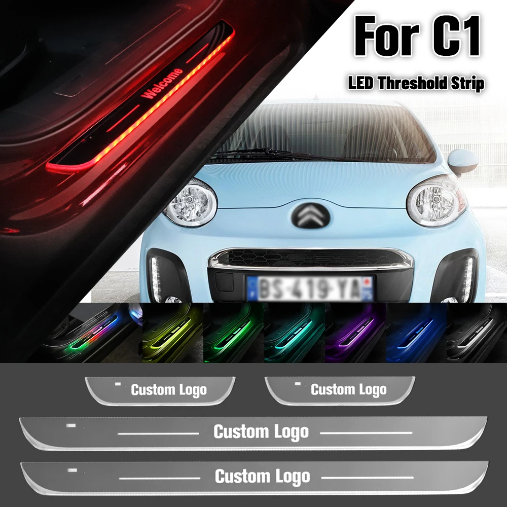 For Citroen C1 2005-2020 Car Door Sill Light Customized Logo LED 2013 2014 2018 2019 Welcome Threshold Pedal Lamp Accessories
For Citroen C1 2005-2020 Car Door Sill Light Customized Logo LED 2013 2014 2018 2019 Welcome Threshold Pedal Lamp Accessories